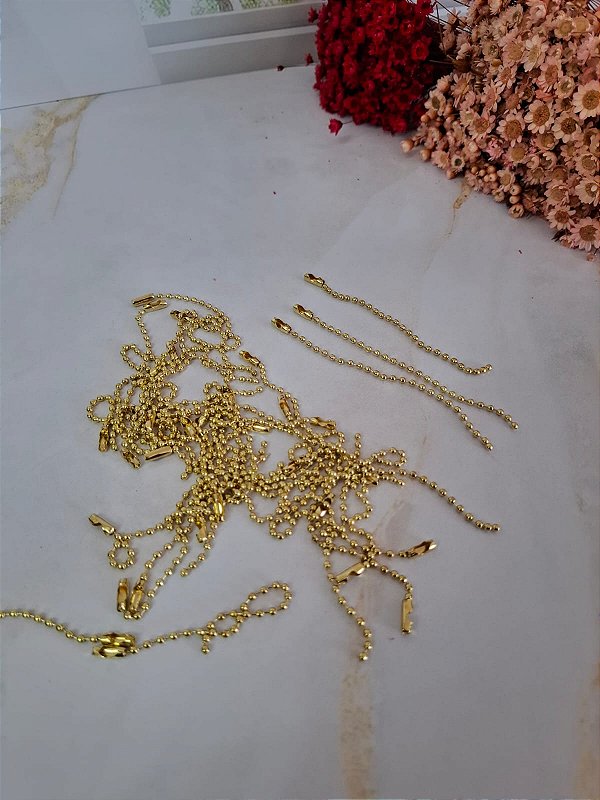 50 un corrente dourada com fechamento - FULL