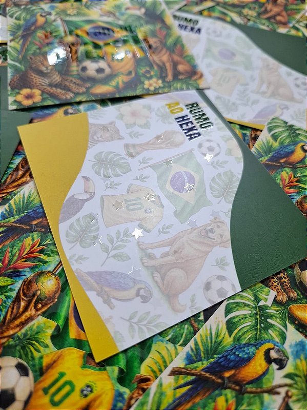PODE PERSONALIZAR - Postal Copa do Mundo - PREMIUM