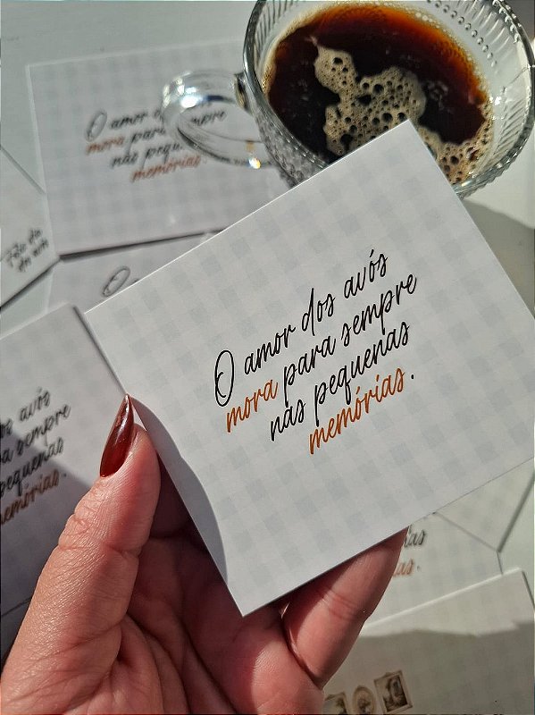 Sem personalizar - 20 Un Postal AMOR DOS AVÓS