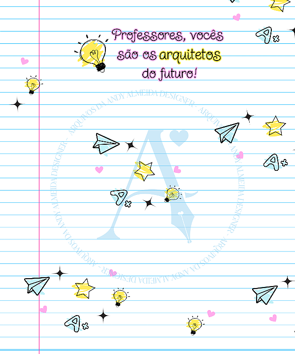 (DIGITAL) Cookie Card (Postal) 10x12cm - Arquitetos do futuro