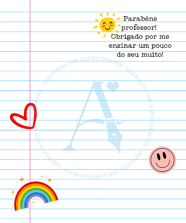 (DIGITAL) Cookie Card (Postal) 10x12cm - Obrigado por me ensinar