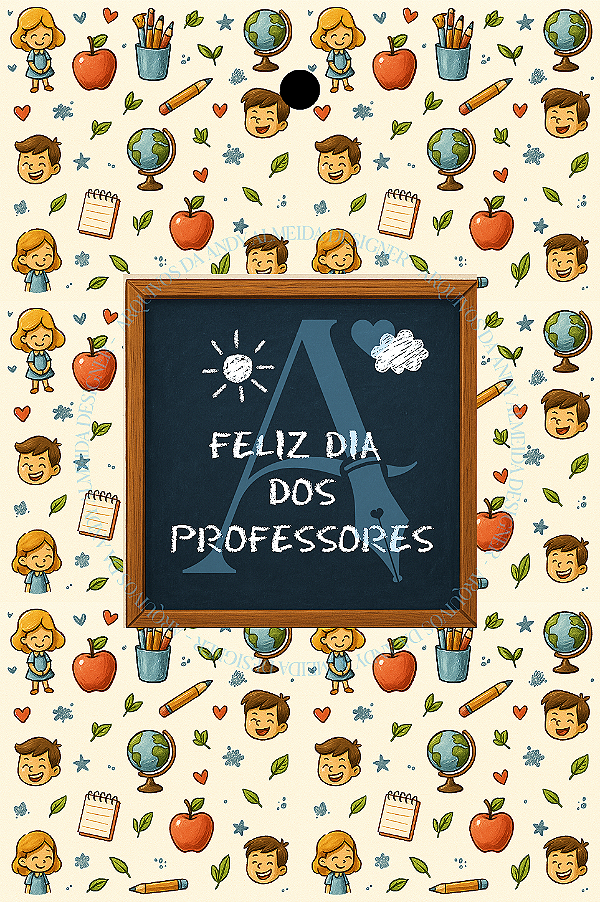 (DIGITAL) Tag 4x6cm - Feliz dia dos Professores - A4
