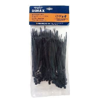 Abraçadeira de Nylon 100x2,5mm 30 Peças Preto DIMAX