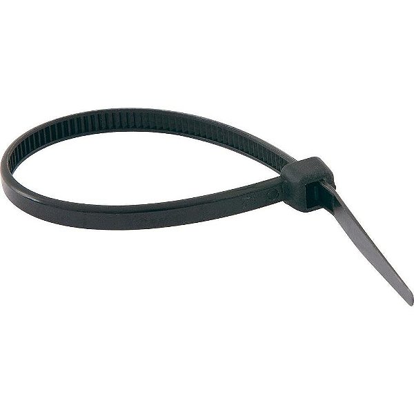 Abraçadeira De Nylon 200x3,6 Preta Com 100 Peças Nove54