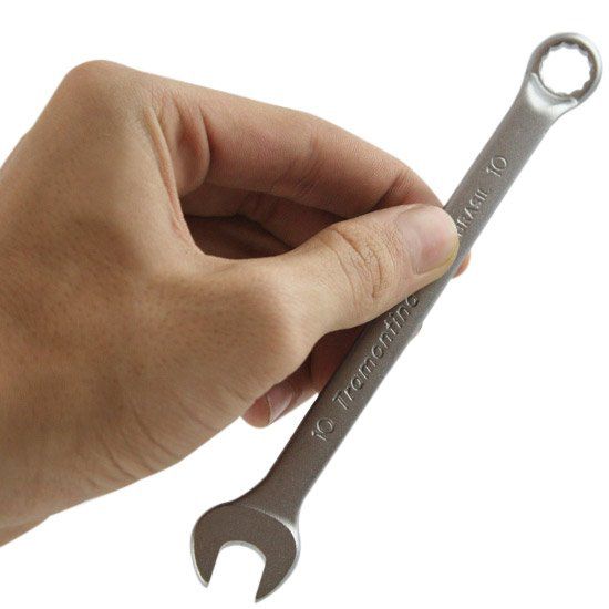 *Chave Combinada 10 mm Tramontina Basic c/ Corpo em Aço Especial Cromado
