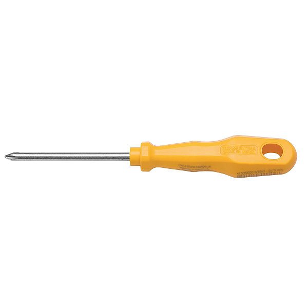Chave de Fenda com Ponta Cruzada 3/16x3" Amarela