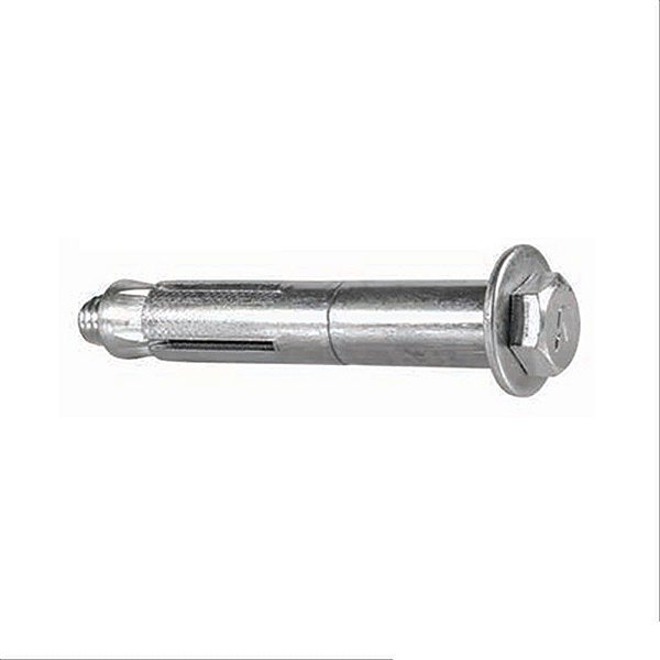 Chumbador 1/4 X 3" Com Parafuso - Cba / Cb / Cbt - Aço Zincado