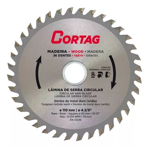 DISCO SERRA MAD 36D 110MM CORTAG