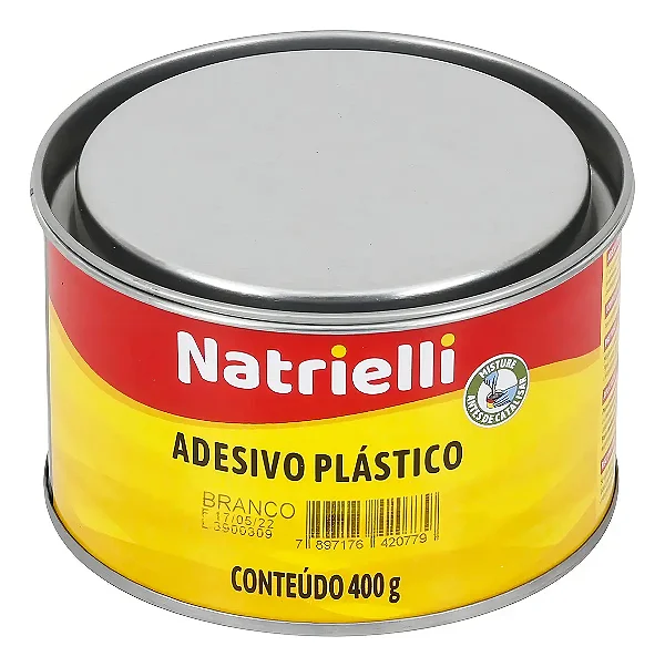 Adesivo Plástico Branco Natrielli 400g