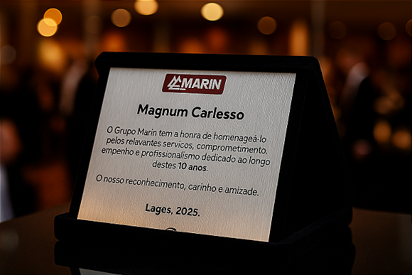 Placa de Homenagem com Estojo de Veludo