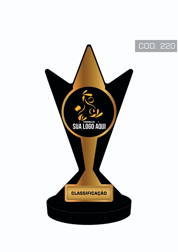 Troféu MDF Personalizável