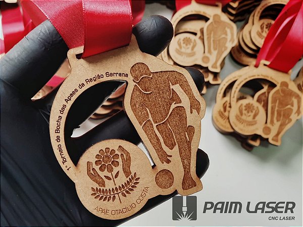 Medalha MDF Bocha