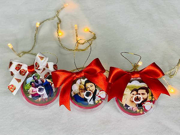 Esfera Acrílica Personalizada Natal
