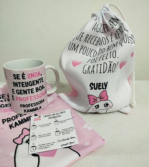 Caneca Porcelana com Saquinho
