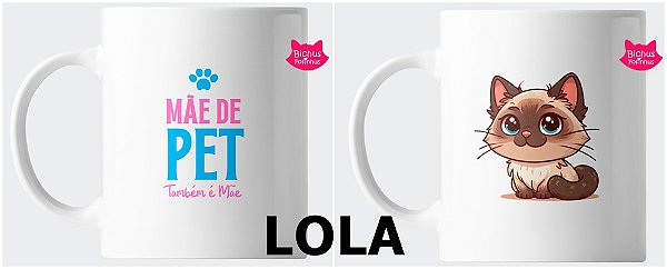 Caneca "Mãe de pet também é mãe"