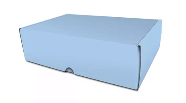 Embalagem para presente azul