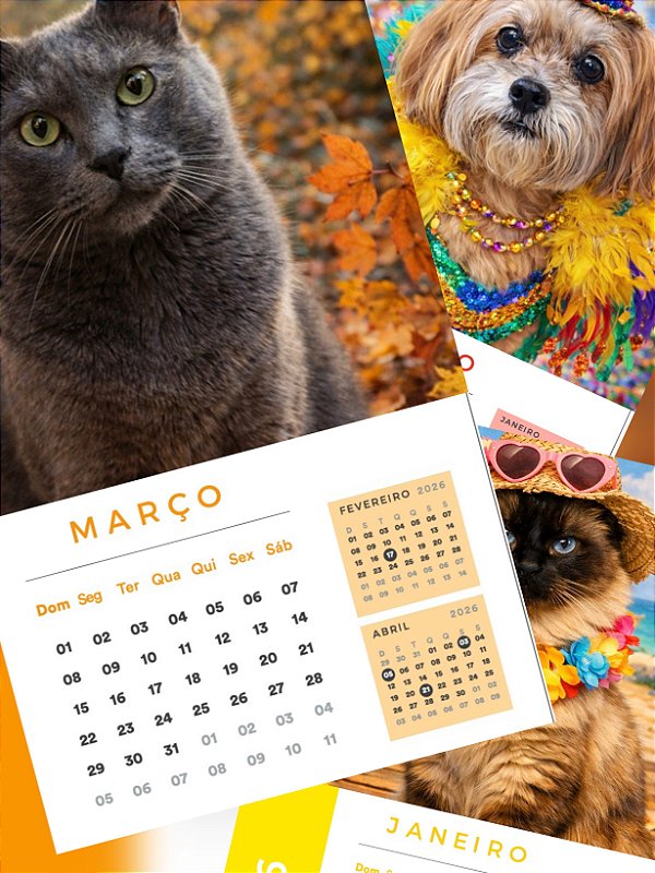 Calendário de parede