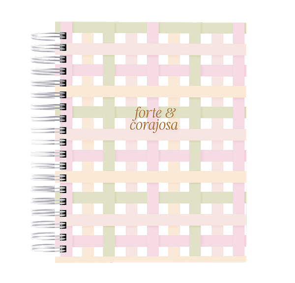 Agenda Cristã: Forte e Corajosa - Quadriculada