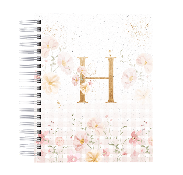 Planner: Alfabeto Quadriculado Rosa A-Z