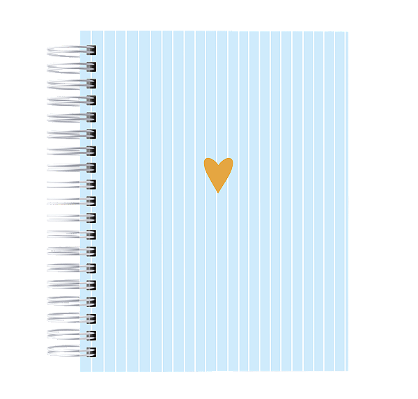 Caderno Pautado: Listra Azul