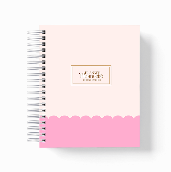 Planner Financeiro - Ondas Rosa