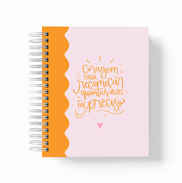 Caderno Pautado | Coragem para recomeçar - Ondas