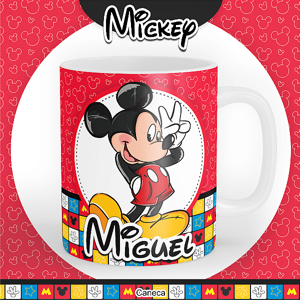 Caneca de Porcelana -Mickey