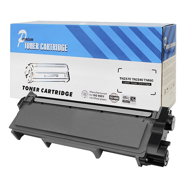 TONER COMPATÍVEL COM BROTHER TN2340 2370 PRETO PREMIUM 2.6K