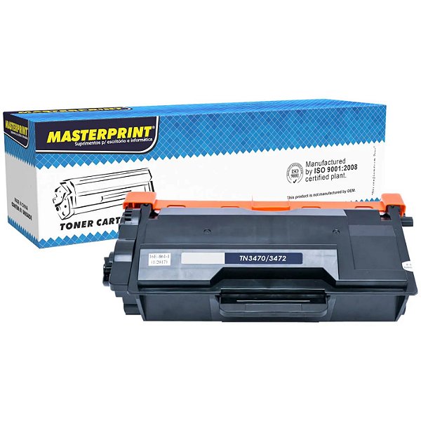TONER COMPATÍVEL COM BROTHER TN3472 MASTERPRINT 12K