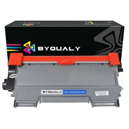 TONER COMPATÍVEL COM BROTHER TN410 420 450 PRETO BYQUALY 2.6K