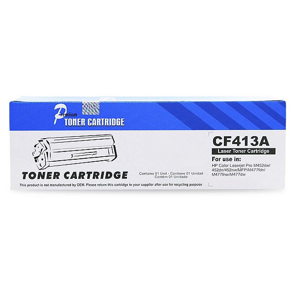 TONER COMPATÍVEL COM HP CF413A MAGENTA PREMIUM 2.3K