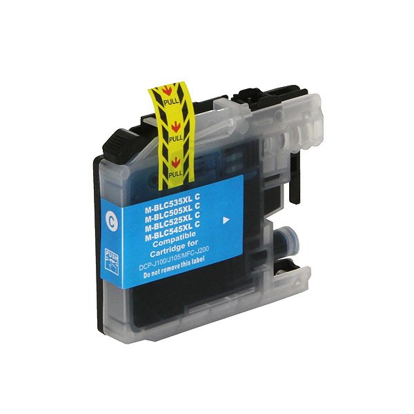 CARTUCHO DE TINTA COMPATÍVEL COM BROTHER BLC505XL CIANO NEUTRO 11ML