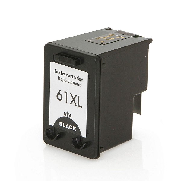 CARTUCHO DE TINTA COMPATÍVEL COM HP 61XL BK PRETO NEUTRO 12ML