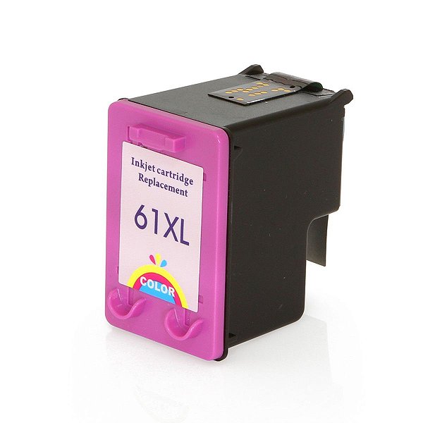 CARTUCHO DE TINTA COMPATÍVEL COM HP 61XL COLORIDO NEUTRO 13ML