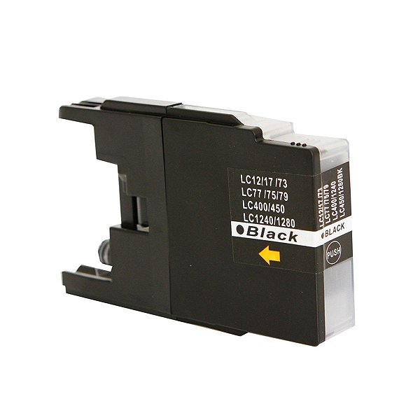 CARTUCHO DE TINTA COMPATÍVEL COM BROTHER LC75 LC79 PRETO MICROJET 28ML