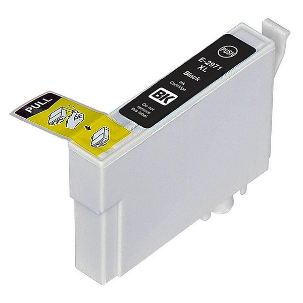 CARTUCHO DE TINTA COMPATÍVEL COM EPSON T-297120 / T297 PRETO MICROJET 17ML