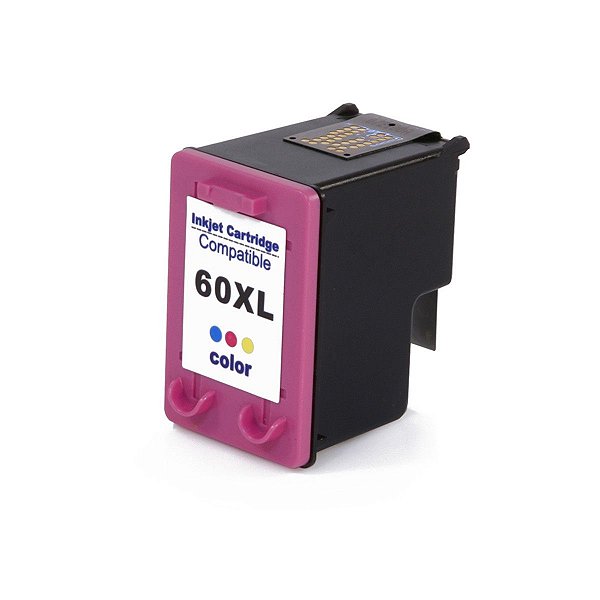 CARTUCHO DE TINTA COMPATÍVEL COM HP 60XL 901 675 COLORIDO MICROJET 12,5ML