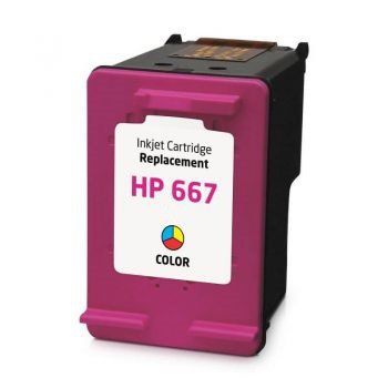 CARTUCHO DE TINTA COMPATÍVEL COM HP 667XL (Q67XL) COLORIDO MICROJET 13ML