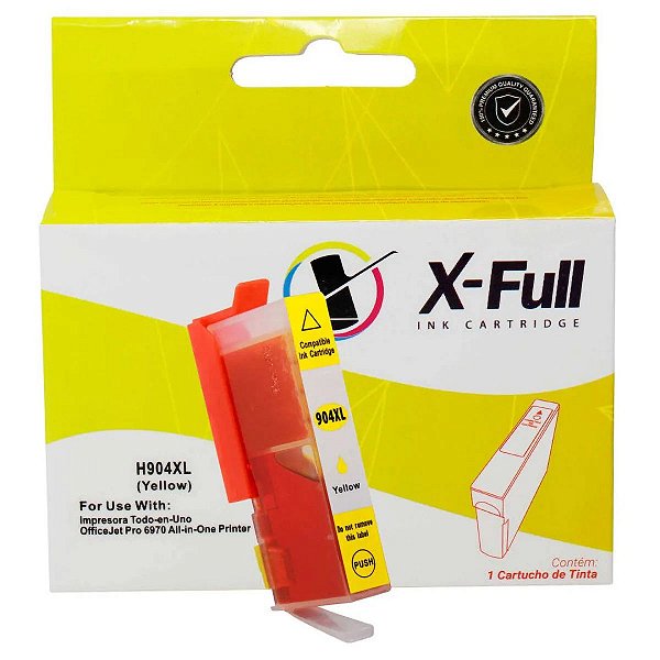 CARTUCHO DE TINTA COMPATÍVEL COM HP 904XL AMARELO X-FULL 14ML