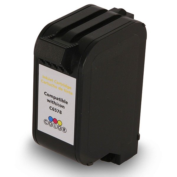 CARTUCHO DE TINTA COMPATÍVEL COM HP C6578 COLORIDO NEUTRO 30ML