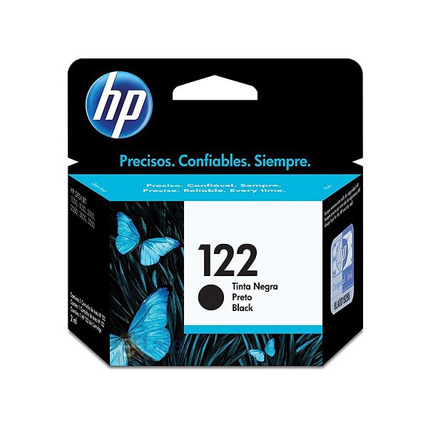 CARTUCHO DE TINTA ORIGINAL HP 122 PRETO 2ML