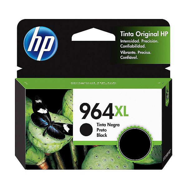 CARTUCHO DE TINTA ORIGINAL HP 964XL PRETO 47,86ML