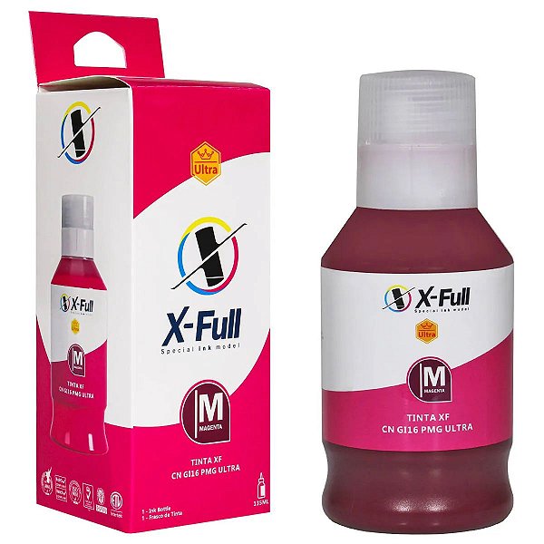 REFIL DE TINTA COMPATÍVEL COM CANON GI16M PIGMENTADA MAGENTA X-FULL 135ML