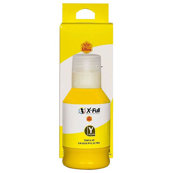 REFIL DE TINTA COMPATÍVEL COM CANON GI16Y PIGMENTADA AMARELA X-FULL 135ML