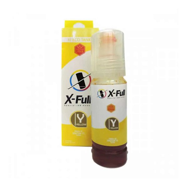 REFIL DE TINTA COMPATÍVEL COM EPSON T504Y T544Y CORANTE AMARELO X-FULL 70ML