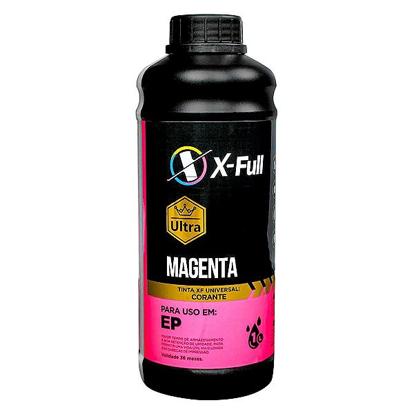 REFIL DE TINTA COMPATÍVEL COM EPSON UNIVERSAL M CORANTE MAGENTA  X-FULL 1L