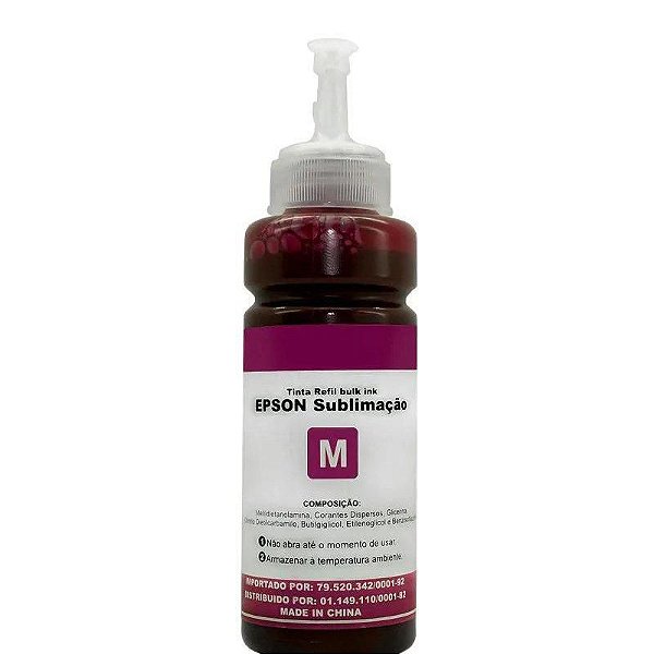 REFIL DE TINTA COMPATÍVEL COM EPSON UNIVERSAL M SUBLIMÁTICA MAGENTA MASTERPRINT 100ML