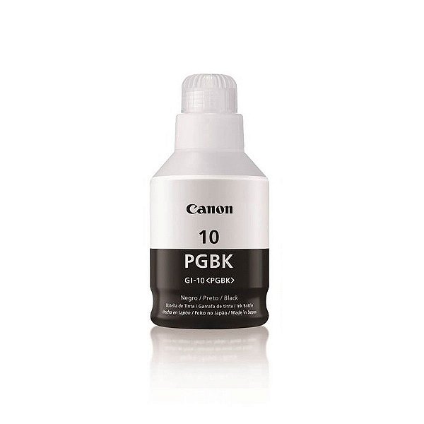REFIL DE TINTA ORIGINAL CANON GI10BK PIGMENTADA PRETO 170ML