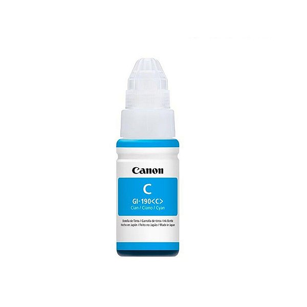 REFIL DE TINTA ORIGINAL CANON GI190C CORANTE CIANO 70ML
