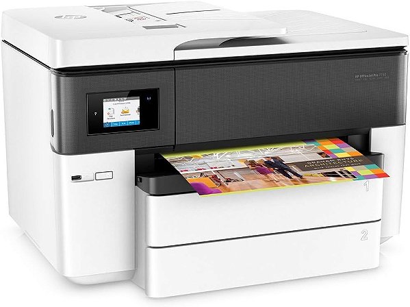 IMPRESSORA MULTIFUNCIONAL HP OFFICEJET PRO 7740 COLORIDA WI-FI/ETHERNET/USB BIVOLT PRETO/BRANCO